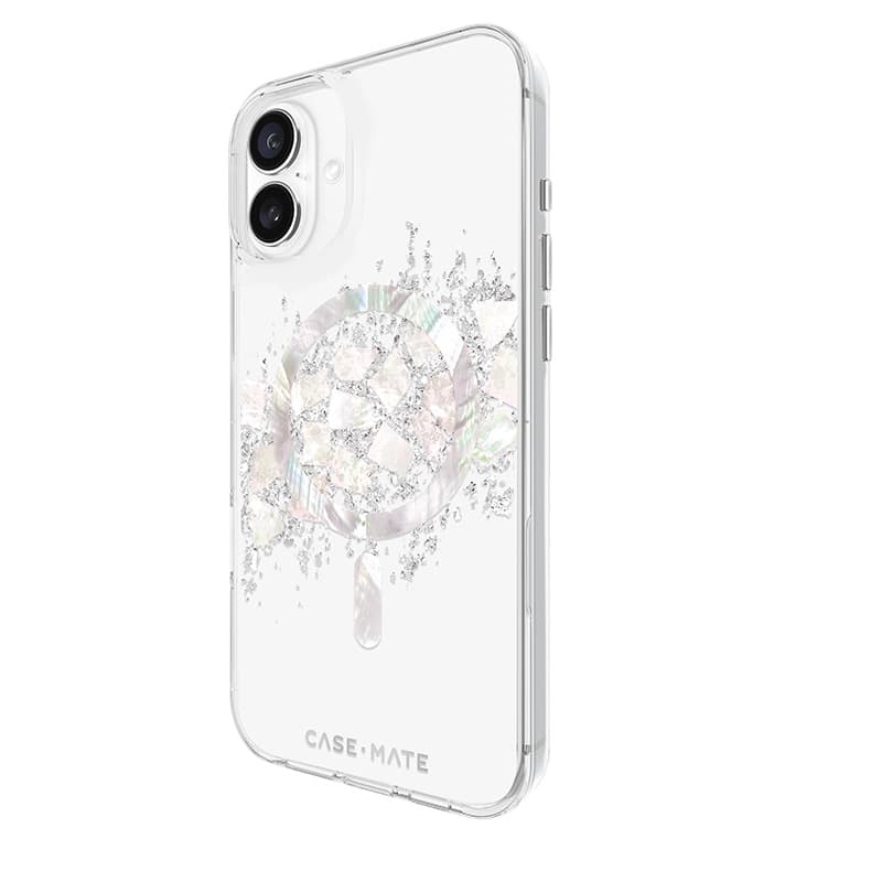 Case-Mate Karat MagSafe - Case for iPhone 16 Plus with Pearl Inlay (A Touch of Pearl) 4