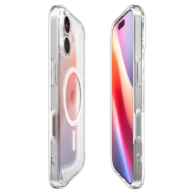 Spigen Ultra Hybrid Mag MagSafe - Case for iPhone 17 (Clear/White)   6