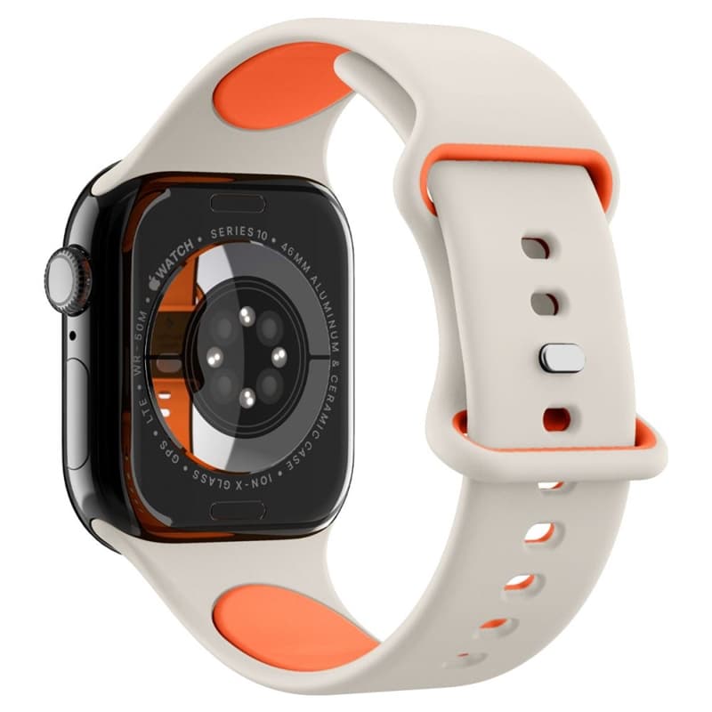 Spigen Nano Pop - Strap for Apple Watch 44/45/46/49 mm (Orange Beige) 5