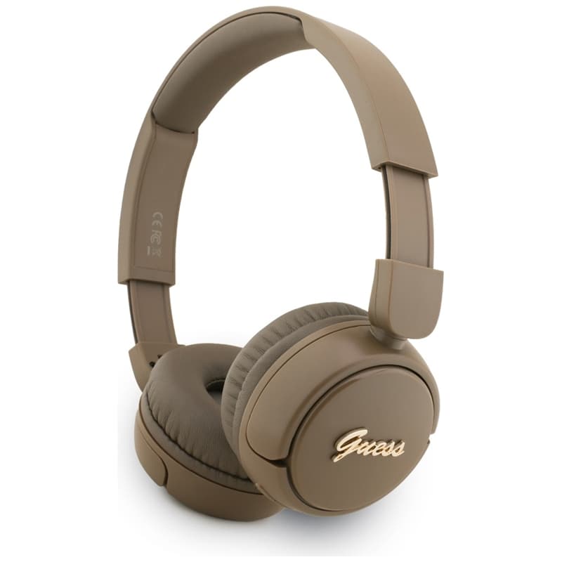 Guess Metal Logo Script - Wireless Over-Ear Headphones Bluetooth V5.3 (brown) 1