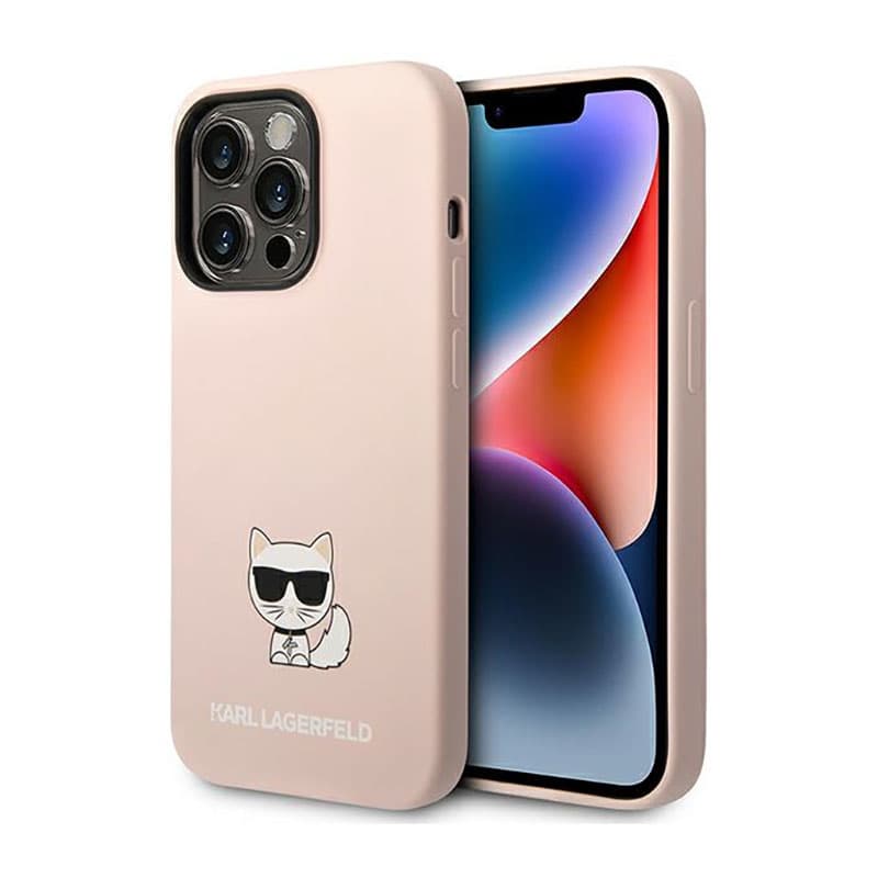 Karl Lagerfeld Choupette Body - Case for iPhone 14 Pro Max (Light Pink) 1