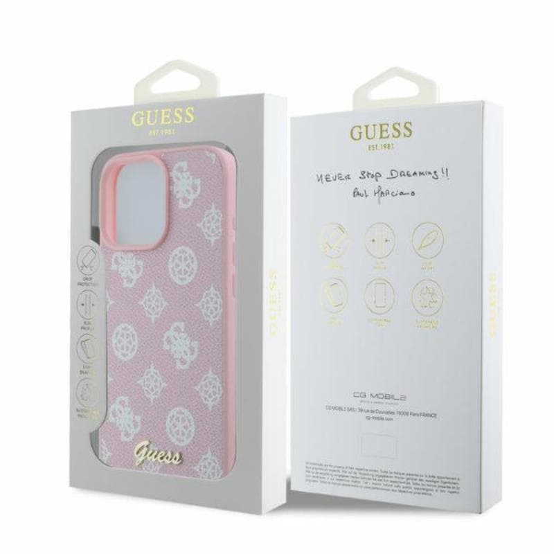 Guess Peony Script MagSafe - Case iPhone 16 Pro Max (pink) 4