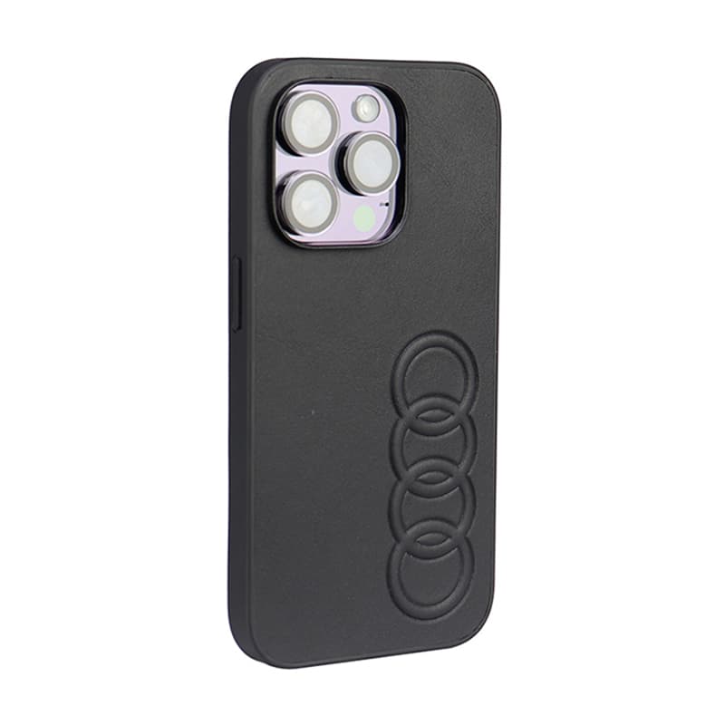 Audi Synthetic Leather - Case for iPhone 14 Pro (Black) 2