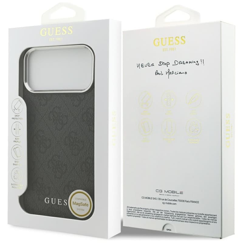 Guess 4G Classic Logo MagSafe - iPhone 17 Pro Max Case (Black) 8