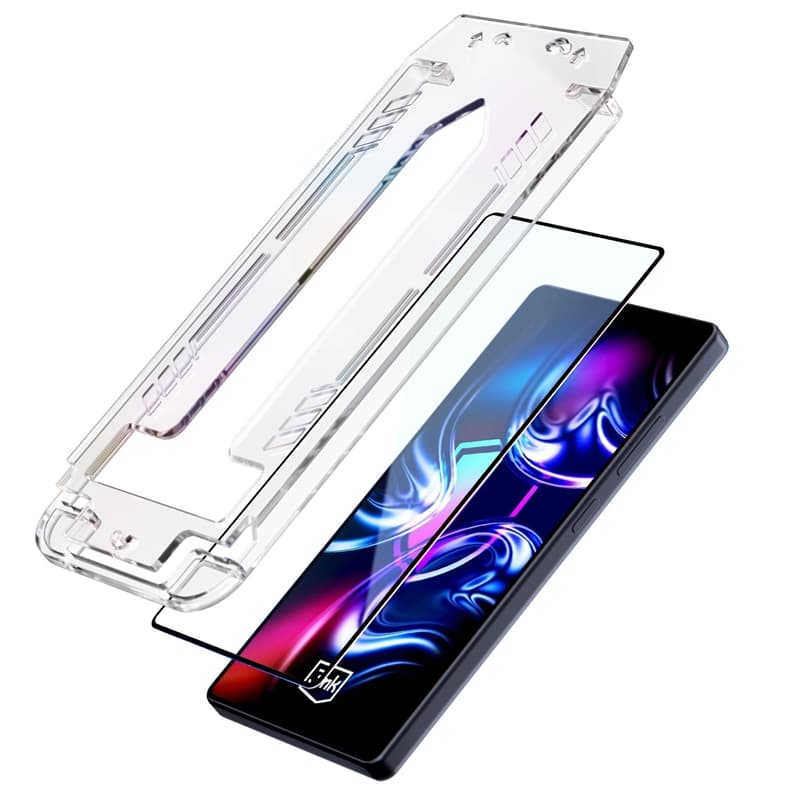 3mk HardGlass Max - Tempered Glass with Applicator for iPhone 16 Pro / iPhone 17 (Black) 8