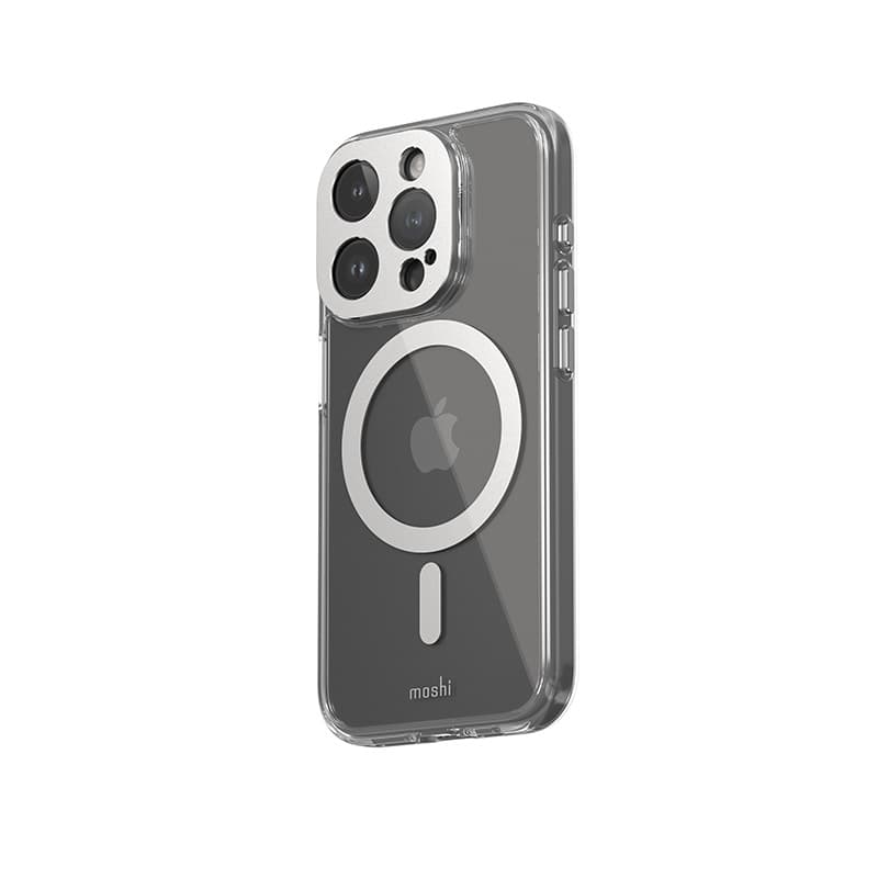 Moshi iGlaze MagSafe - Case for iPhone 15 Pro (Luna Silver) 2