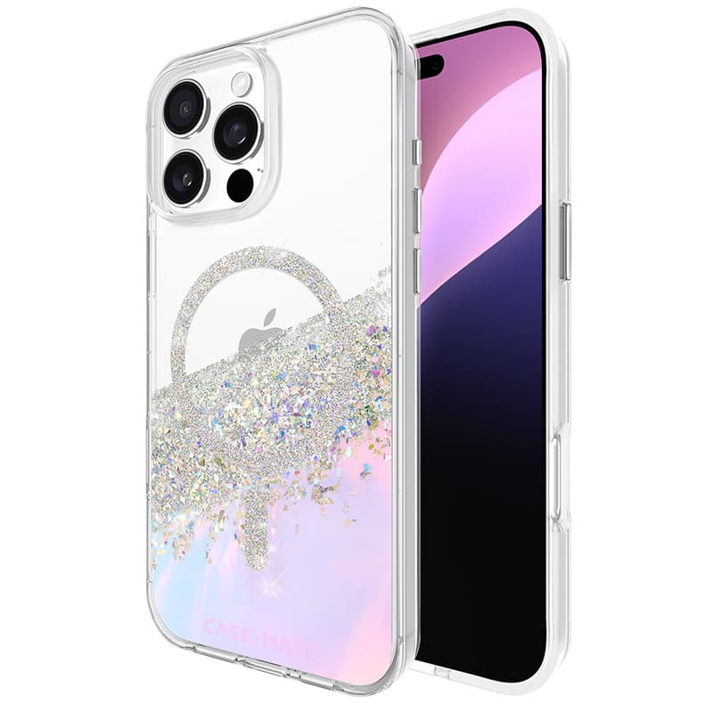 Case-Mate Karat MagSafe - Case for iPhone 16 Pro Max (Holographic Soap Bubble)