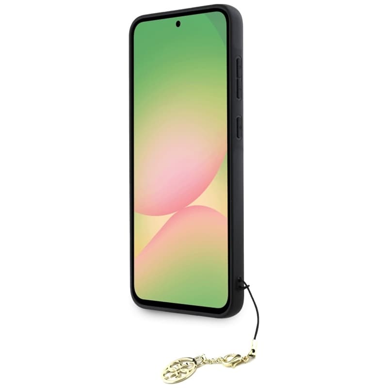 Guess 4G Charms Collection - Case for Samsung Galaxy A56 5G (black) 4