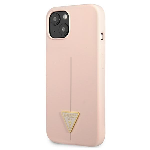 Guess Silicone Triangle Logo - Cover iPhone 13 mini (Pink) 2
