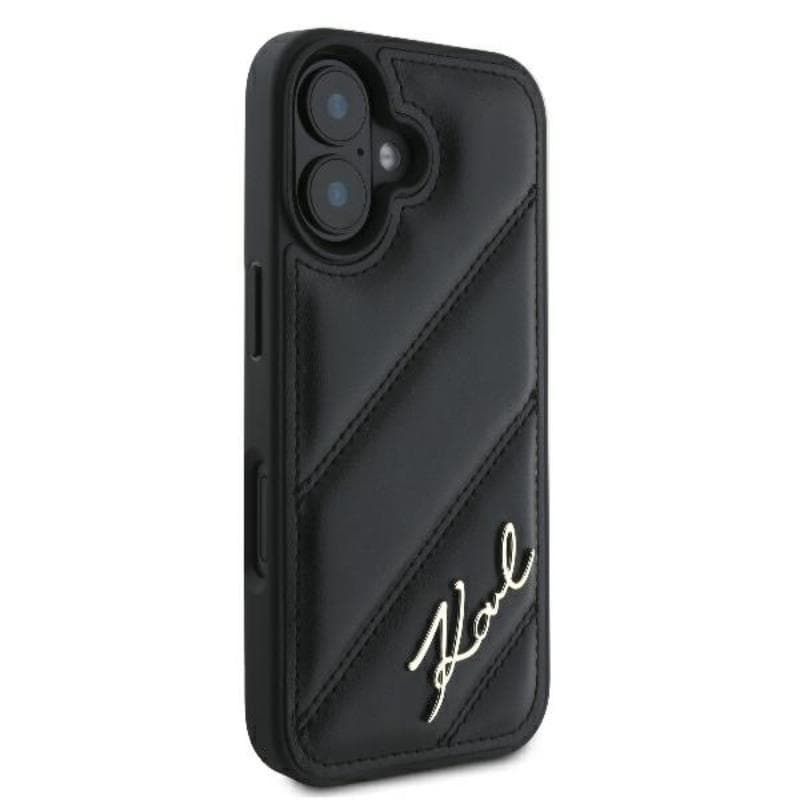 Karl Lagerfeld Quilted Signature - Case for iPhone 16 Plus (black) 4