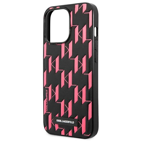 Karl Lagerfeld Monogram Plaque - Cover for iPhone 13 Pro  5
