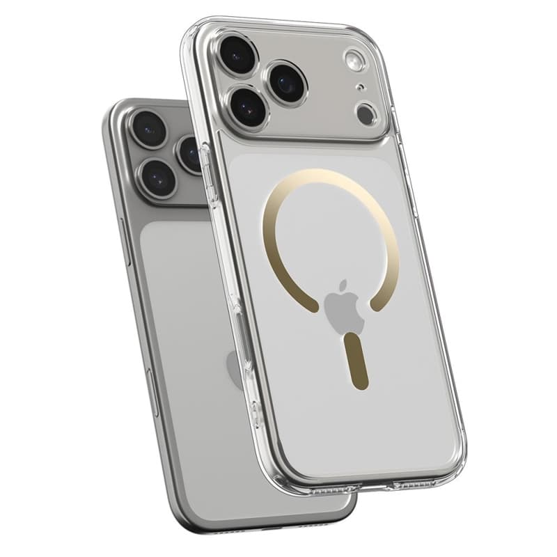 Spigen Ultra Hybrid Mag MagSafe - Case for iPhone 17 Pro Max (Clear/Gold) 4