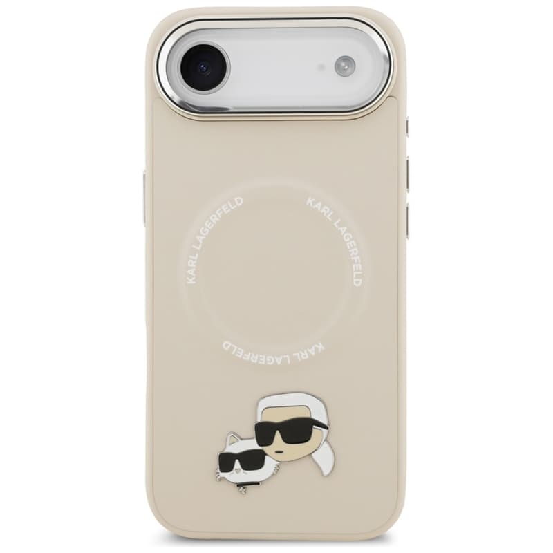 Karl Lagerfeld Karl & Choupette Pins MagSafe - Case iPhone Air (beige) 3