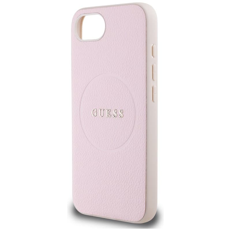 Guess Grained Ring MagSafe - Case for iPhone 16e (pink) 6