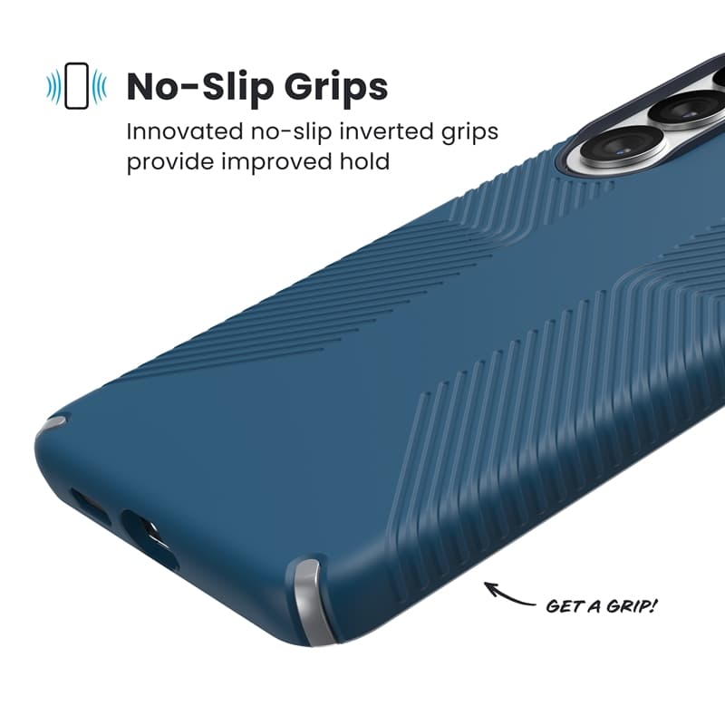 Speck Presidio2 Grip Magnet - Samsung Galaxy S26+ MagSafe Case (Deep Sea/Silver Metallic/Spell Blue) 4