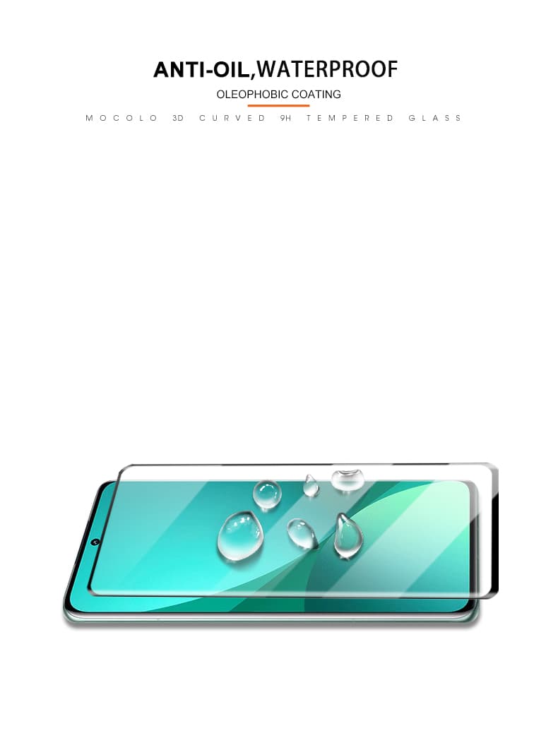 Mocolo 3D 9H Full Glue - Full screen protection glass for Xiaomi 12 Pro (Black) 8