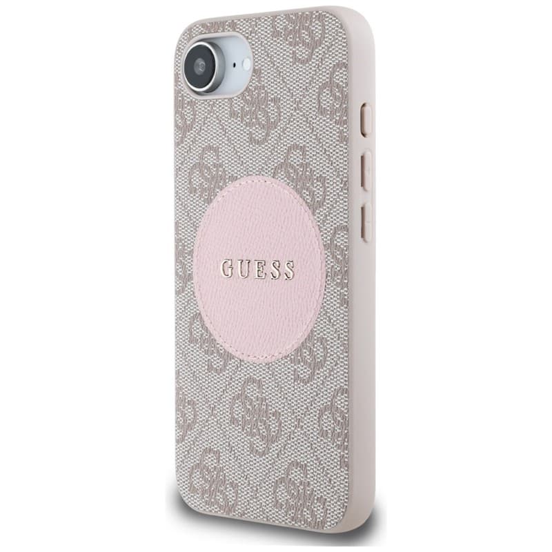 Guess 4G Circle Classic Logo MagSafe - Case for iPhone 16e (pink) 2