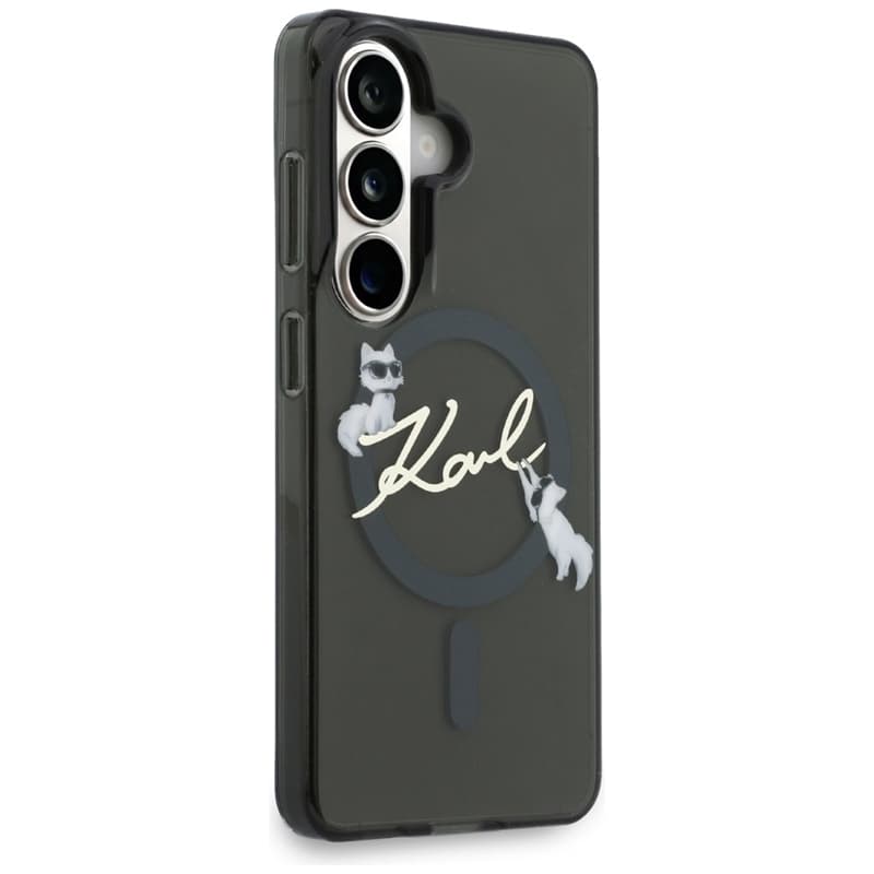 Karl Lagerfeld IML KC Script MagSafe - Samsung Galaxy S26 Case (Black) 4