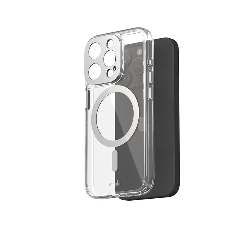 Moshi iGlaze MagSafe - Case for iPhone 15 Pro (Luna Silver) 3