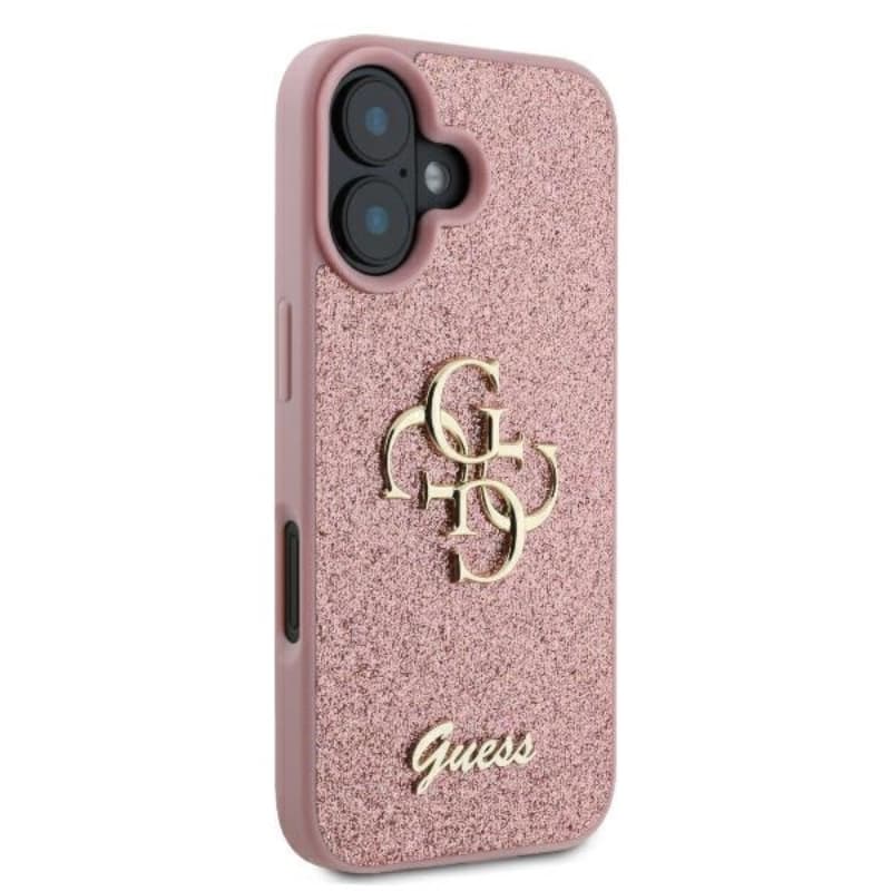 Guess Fixed Glitter Big 4G - Case for iPhone 16 Plus (pink) 4