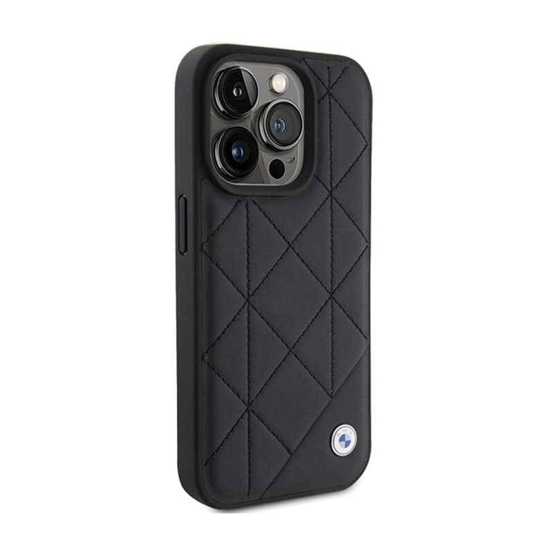 BMW Leather Quilted - Case for iPhone 15 Pro Max (Black) 4