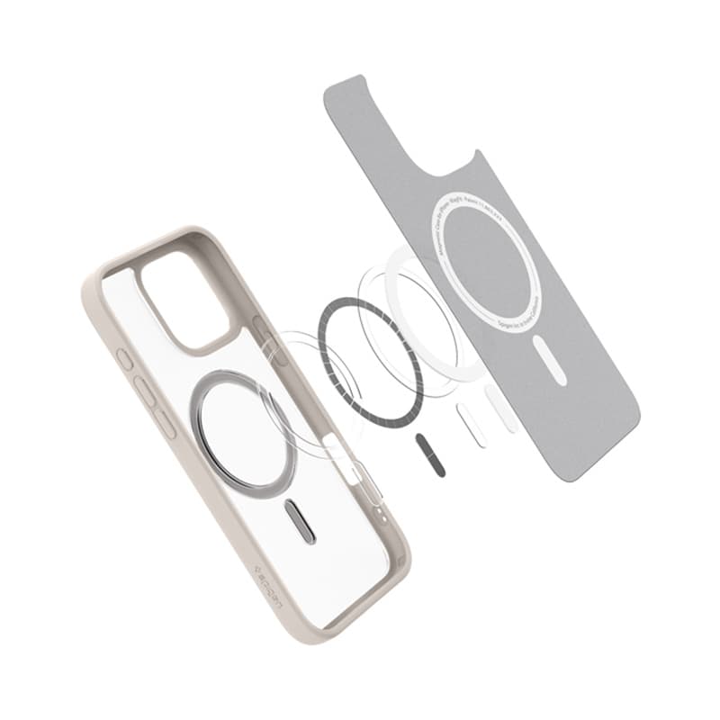 Spigen Ultra Hybrid Mag MagSafe - Case for iPhone 16 Pro (Frost Natural Titanium) 4