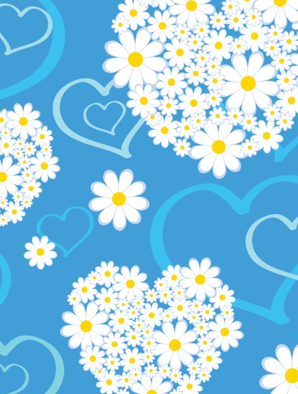 Nexgen Skins with 3D effect for iPad 2/3/4 (Hearts and Daisies 3D) 2