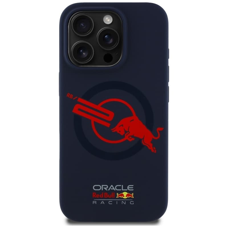 Red Bull HC Silicone Logo Red Lining MagSafe - iPhone 16 Pro Case (Navy Blue) 3