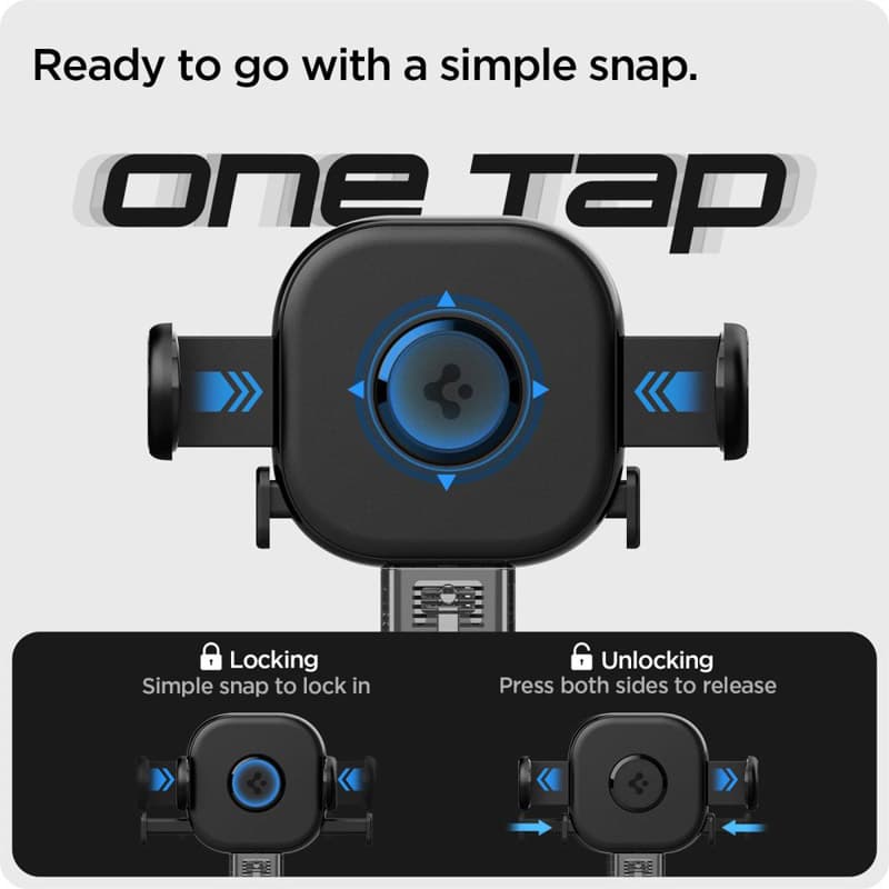 Spigen UTS12 OneTap - Universal car holder (Black) 3