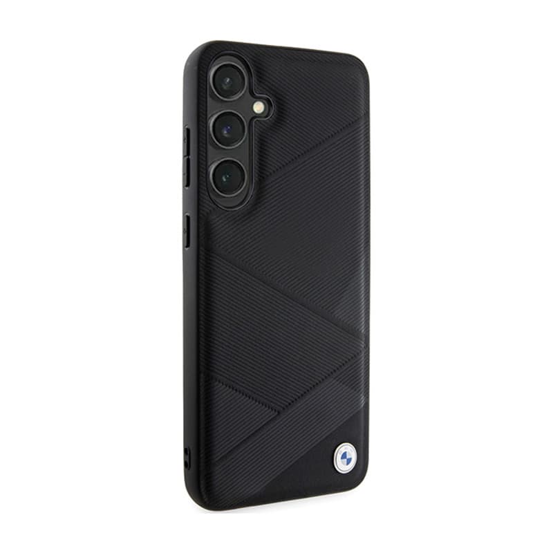 BMW Signature Leather Crossing Lines Pattern - Case for Samsung Galaxy S24 (black) 4