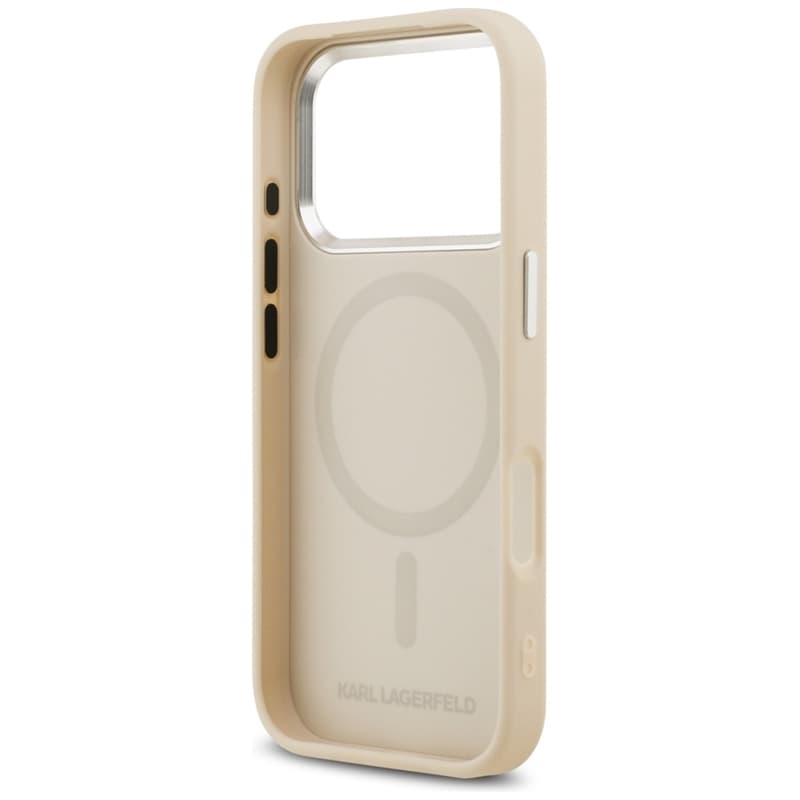 Karl Lagerfeld Karl & Choupette Pins MagSafe - Case for iPhone 17 Pro Max (beige) 7