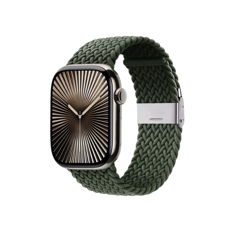 Crong Wave Band – Braided Apple Watch Strap 44/45/46/49mm (Green) 6