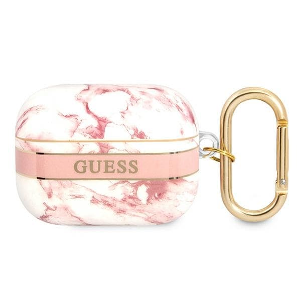Guess Marble Strap – Case for Airpods Pro (Pink) 1