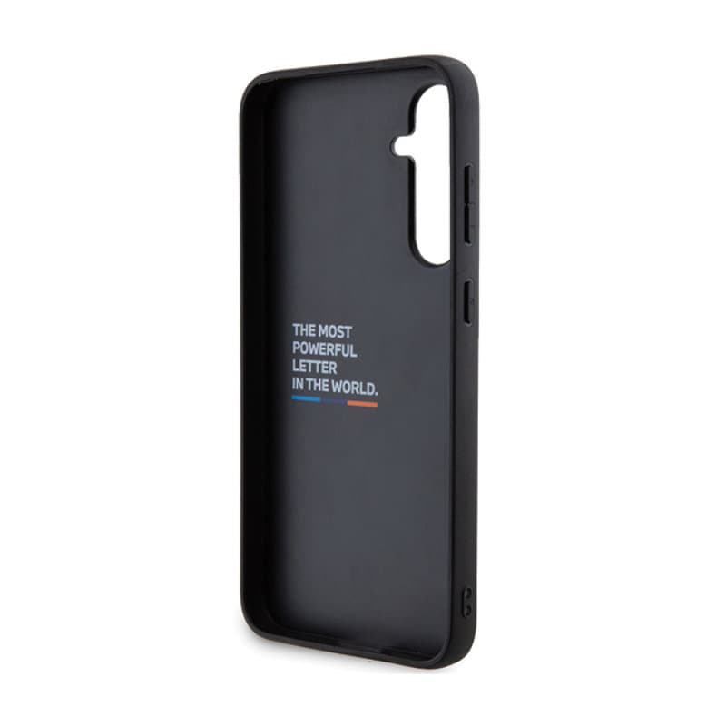 BMW Leather Carbon Blue Line - Samsung Galaxy S23 FE Case (black) 6