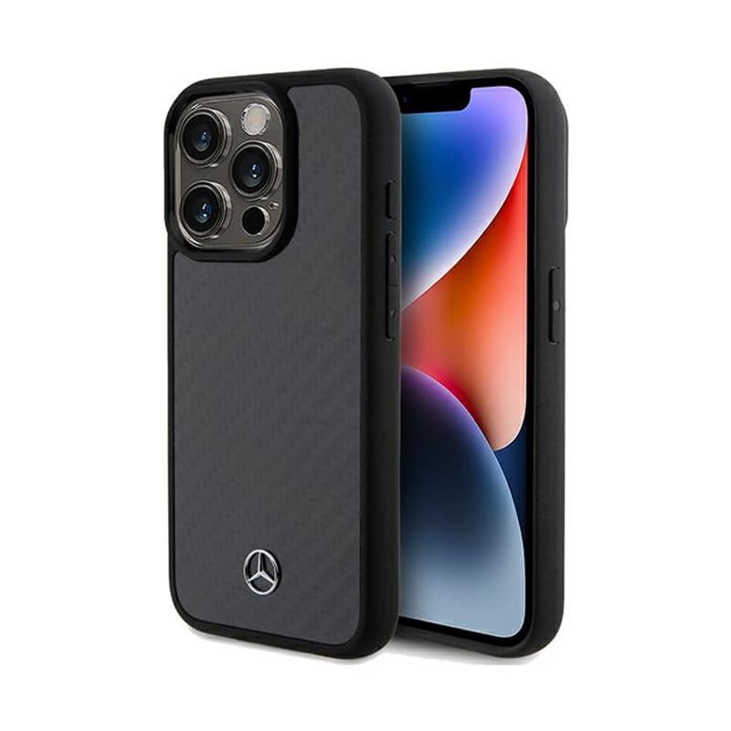 Mercedes Carbon Fiber Dynamic - Case iPhone 15 Pro (Black)