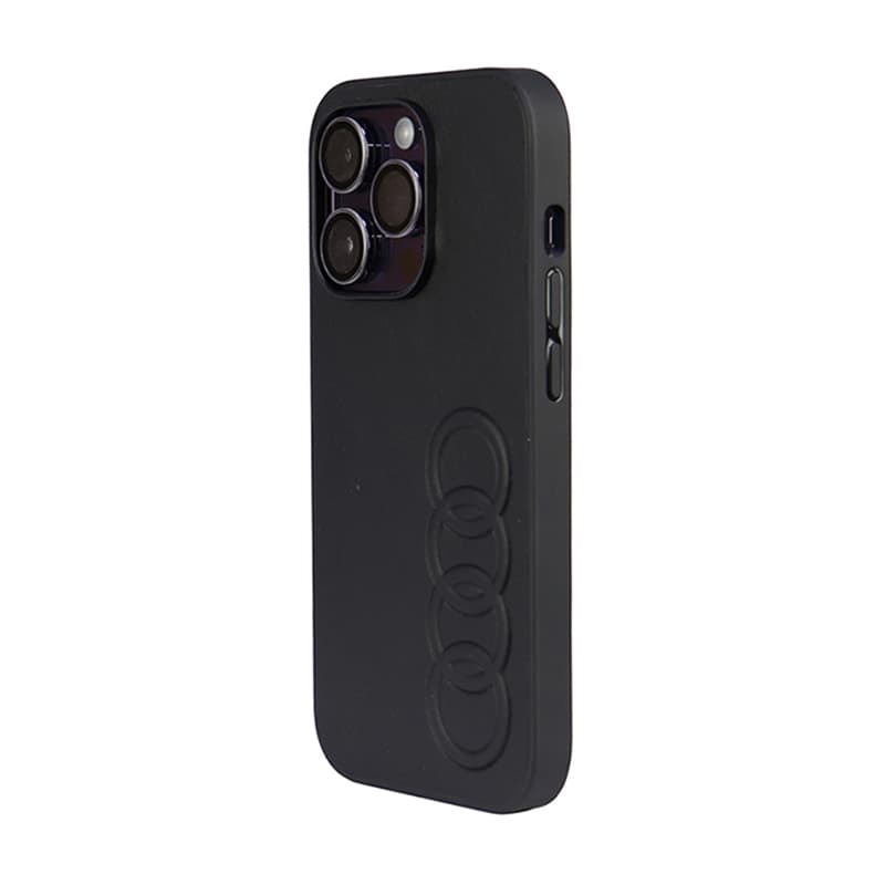 Audi Synthetic Leather - Case for iPhone 14 Pro (Black) 3