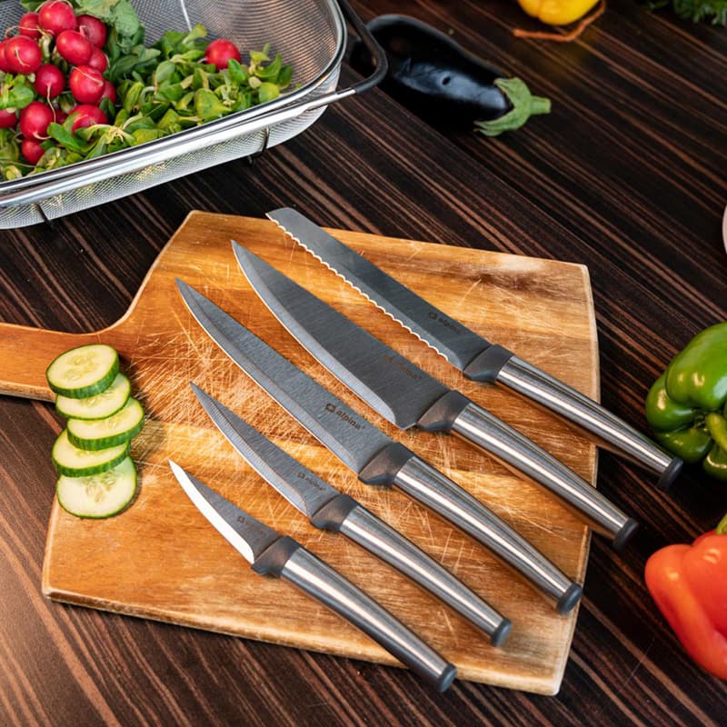 Alpina - Stainless steel knife set 5 pcs. 5