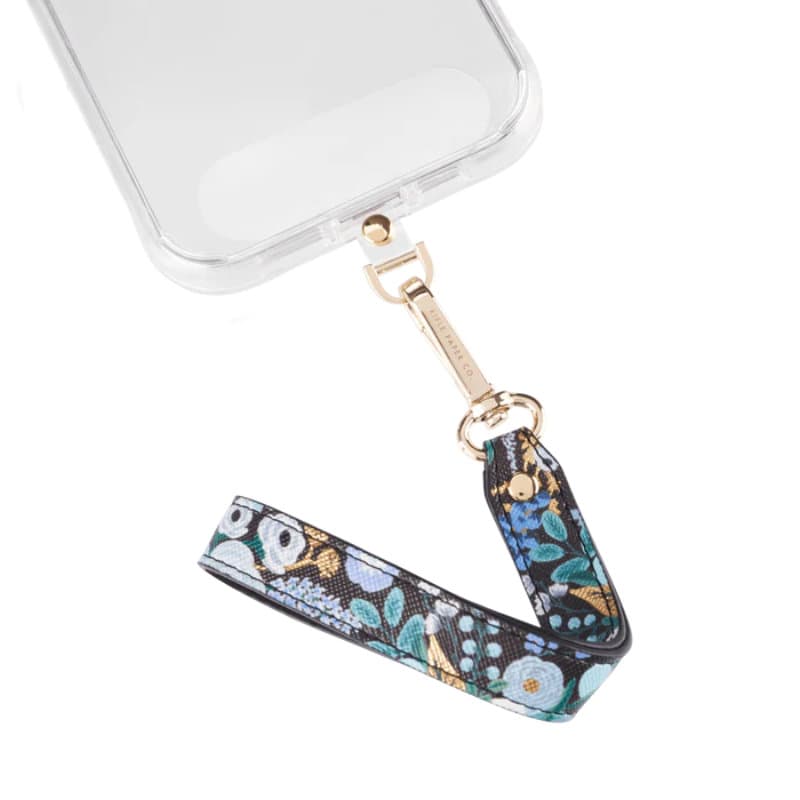 Rifle Paper Phone Wristlet - Universal phone lanyard (Garden Party Blue) 3