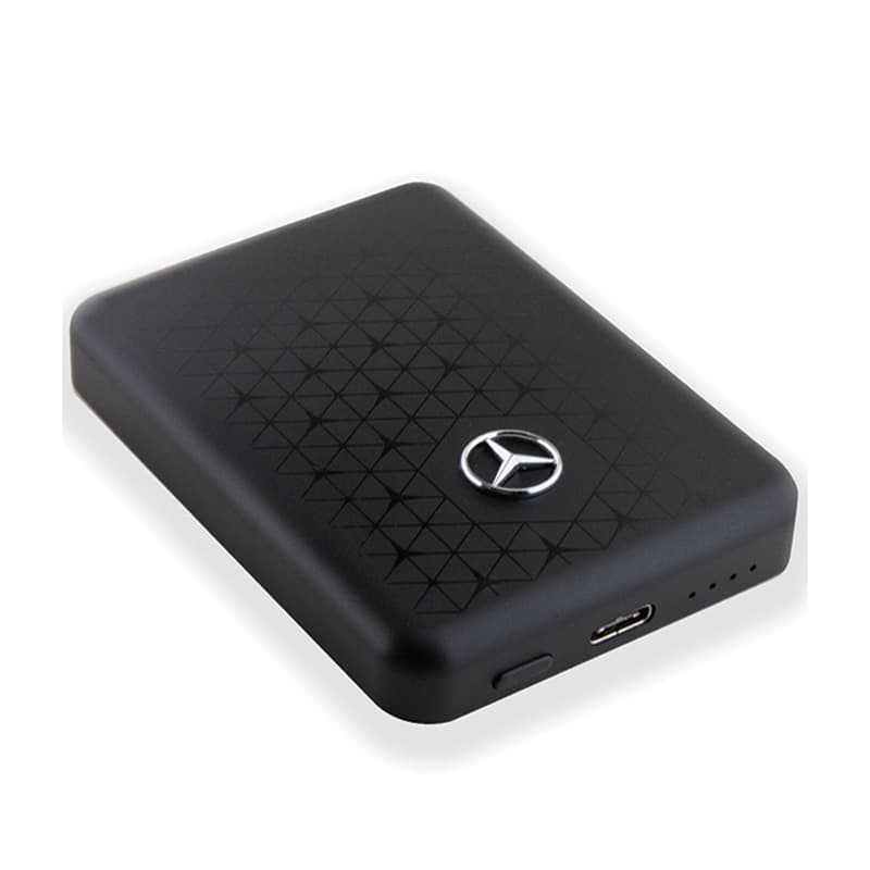 Mercedes Stars Pattern MagSafe - Power Bank inductive 5000 mAh 15W MagSafe (black) 4