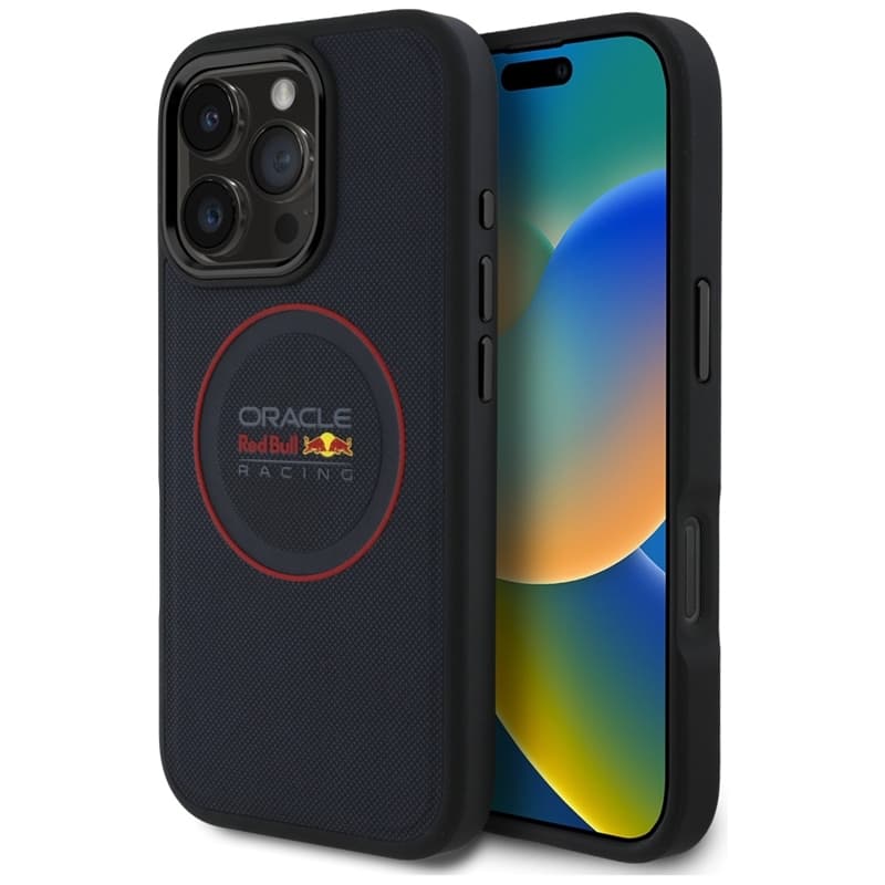 Red Bull Leather Red Ring MagSafe - iPhone 16 Pro Case (Navy Blue)