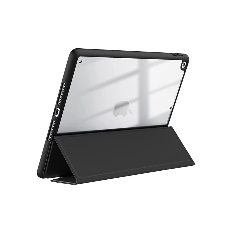 Crong PrimeFolio – iPad 10.2” (2021-2019) Case with Stand and Apple Pencil Storage (Black/Clear) 4