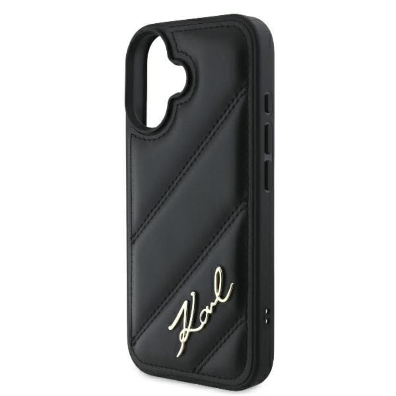 Karl Lagerfeld Quilted Signature - Case for iPhone 16 Plus (black) 6