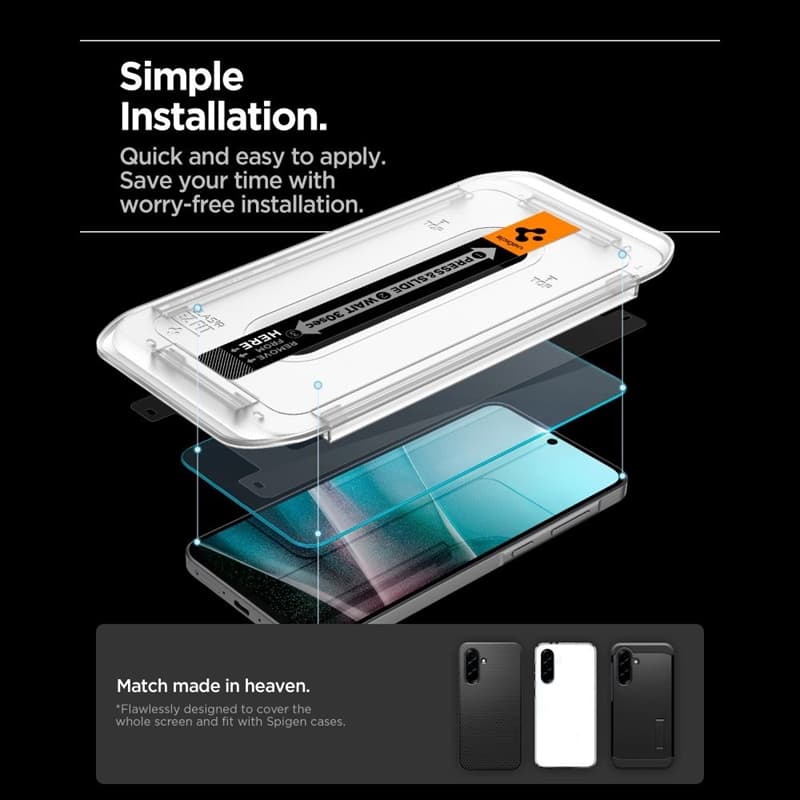 Spigen GLAS.TR EZ Fit HD - Tempered Glass for Samsung Galaxy A36 5G / A37 5G 3