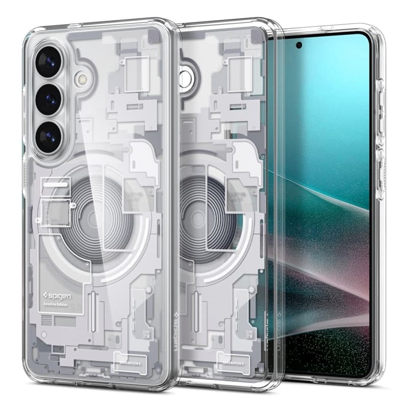 Spigen Ultra Hybrid Mag MagSafe - Case for Samsung Galaxy S26+ (Zero One White) 1