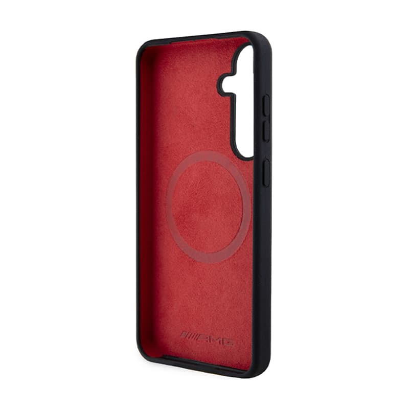 AMG Silicone Carbon Pattern MagSafe - Case for Samsung Galaxy S24+ (black) 7