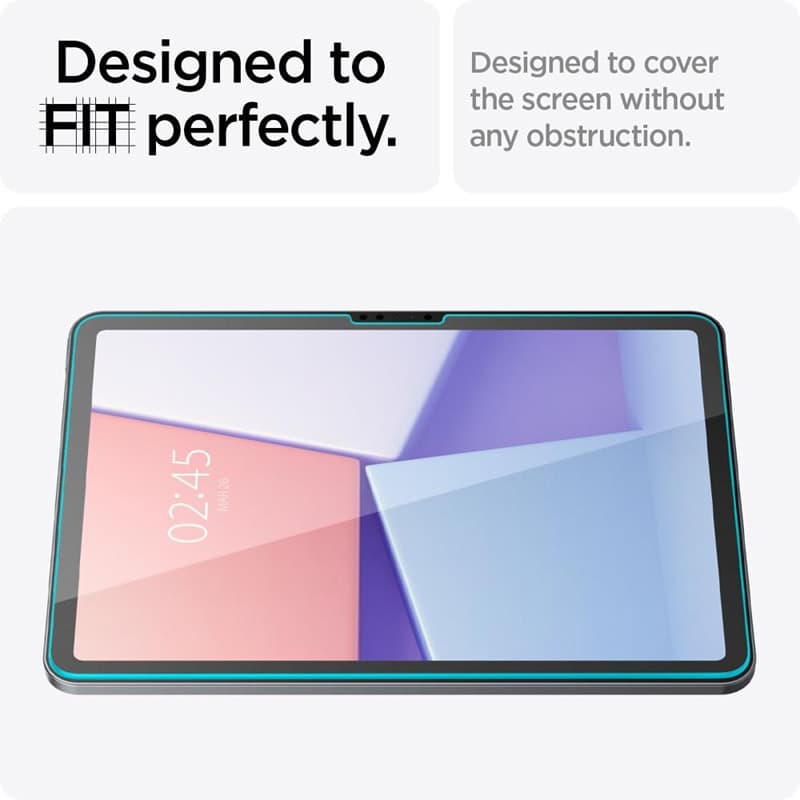 Spigen GLAS.TR EZ FIT - Tempered Glass for iPad Air 13" M3 (2025) / M2 (2024) (Transparent) 3