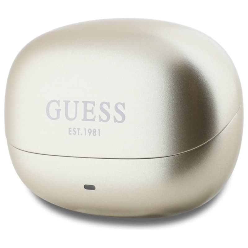 Guess Capsule Printed Logo - Bluetooth TWS ANC & ENC Earbuds + Charging Case (gold) 3