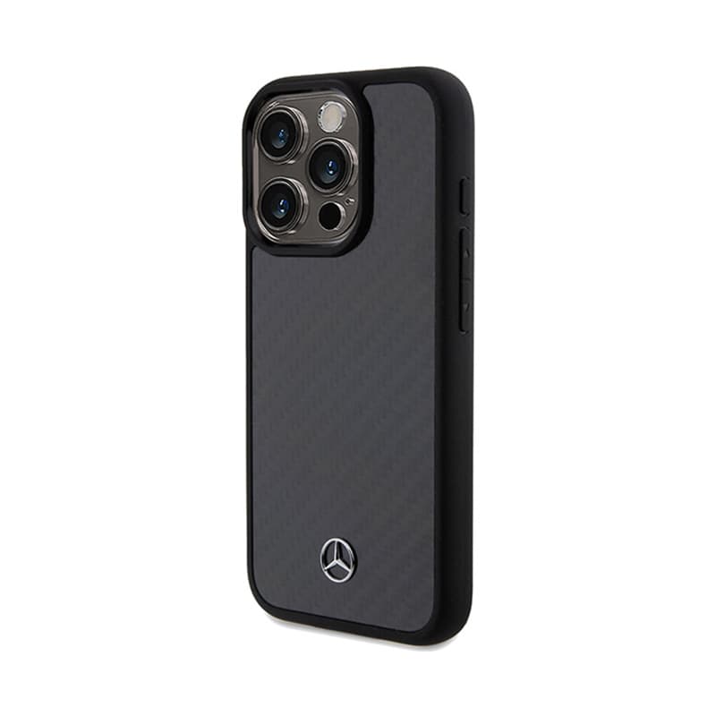Mercedes Carbon Fiber Dynamic - Case iPhone 15 Pro (Black) 2