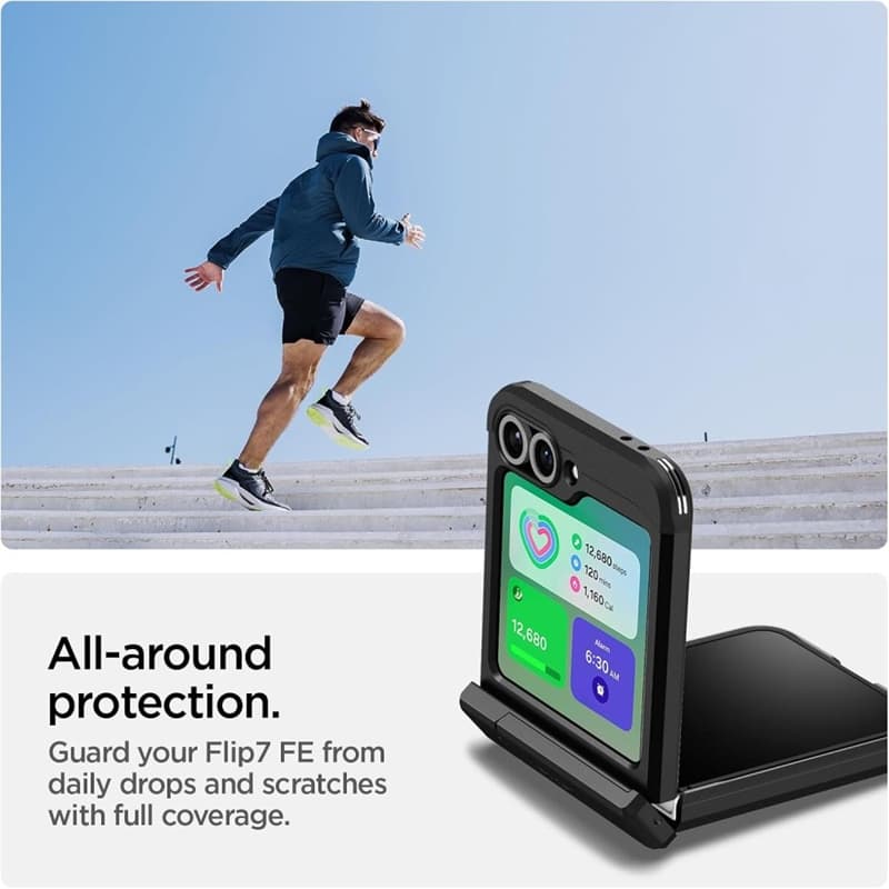 Spigen Tough Armor Pro Mag MagSafe - Case for Samsung Galaxy Z Flip 6 / 7 FE (Black) 6