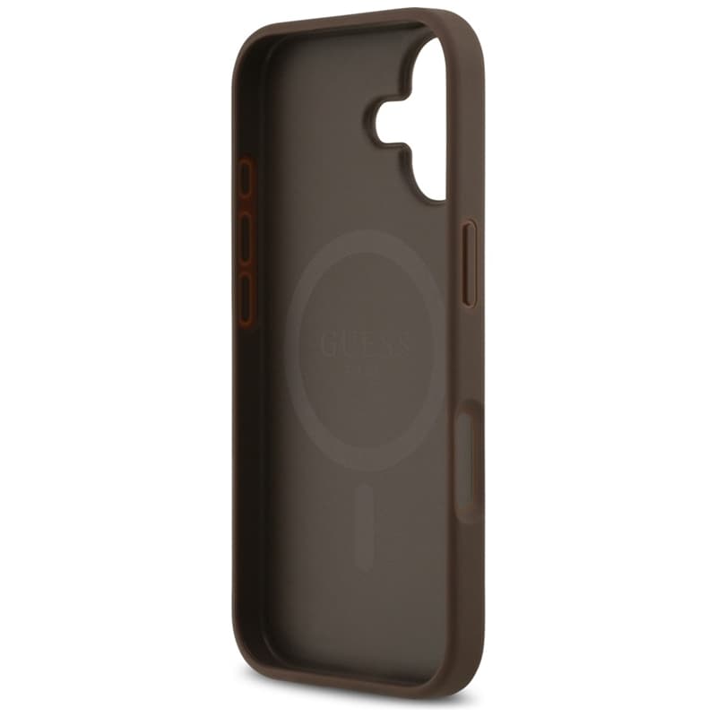 Guess 4G Circle Classic Logo MagSafe – Case iPhone 17 (Brown) 7